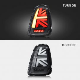 Luminosa Union Jack Style LED Tail Light Blackline w. Black Trim for MINI Cooper S JCW R56 R57 R58 R59 Hatch buy in USA