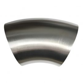 Stainless Bros 3.5in SS304 45 Degree Bend Elbow - 1D / 3.5in CLR - 16GA / .065in Wall - No Leg buy in USA