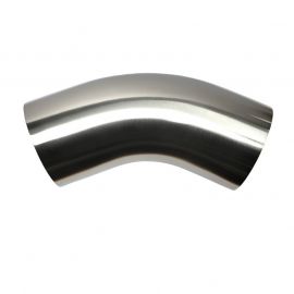 Stainless Bros 3.5in 304 SS 45 Degree Bend Elbow - 1D / 3.5in CLR - 16GA /.065in Wall - Leg buy in USA