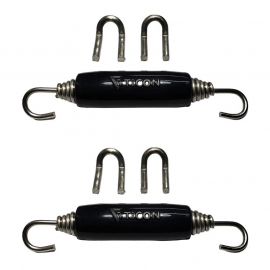 Stainless Bros Spring Tab Kit - 5 Pack SS304 (5 Springs 10 Hooks and 5 Black Silicone Sleeves) buy in USA