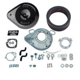 S&S Cycle 01-17 Stock EFI BT Models Teardrop Air Cleaner Kit - Gloss Black buy in USA