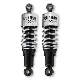 Burly Brand XL Shocks 10.5in - Chrome buy in USA