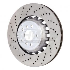 SHW 2020 BMW X5 M 4.4L Left Rear Cross-Drilled Lightweight Brake Rotor (34208074285) buy in USA