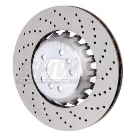 SHW 2020 BMW X5 M 4.4L Right Rear Cross-Drilled Lightweight Brake Rotor (34208074286) buy in USA