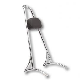 Burly Brand Tall Sissy Bar 20in - Chrome buy in USA