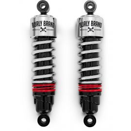 Burly Brand FLH Slammer Shocks - Chrome buy in USA