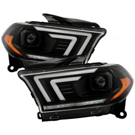 Spyder 11-13 Dodge Durango (HID Model Only) Projector Headlights - Black PRO-YD-DDU11HIDSI-BK buy in USA