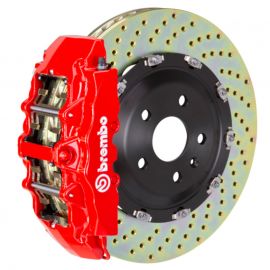 Brembo 11-23 Charger w/V8 Exc AWD/SRT8 Fr GT BBK 6Pis Cast 380x34 2pc Rotor Drilled-Red buy in USA