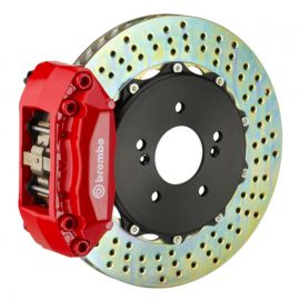 Brembo 90-01 Integra Front GT BBK 4 Piston Cast 2pc 328x28 2pc Rotor Drilled-Red buy in USA