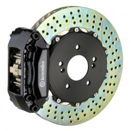 Brembo 04-05 Civic Si Hatchback Fr GT BBK 4Pis Cast 2pc 328x28 2pc Rotor Drilled-Black buy in USA