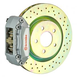 Brembo 12-19 Fiat 500 Pop/Abarth Front GT BBK 4 Piston Cast 2pc 28 5x28 1pc Rotor Drilled-Silver buy in USA