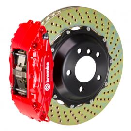 Brembo 94-00 C-Class Front GT BBK 4 Piston Cast 2pc 332x32 2pc Rotor Drilled-Red buy in USA