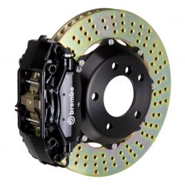 Brembo 02-06 Mini Cooper Front GT BBK 4 Piston Cast 2pc 320x28 2pc Rotor Drilled-Black buy in USA