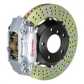 Brembo 02-06 Mini Cooper Fr GT BBK 4Pis Cast 2pc 320x28 2pc Rotor Drilled-Silver buy in USA