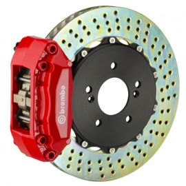 Brembo 92-98 318i/325i (Excl. xDrive) Front GT BBK 4 Piston Cast 2pc 320x28 2pc Rotor Drilled-Red buy in USA