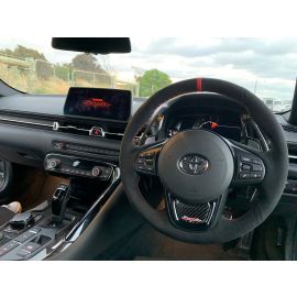 ✯✯✯✯✯ Custom Alcantara Steering Wheel Cover for Toyota Supra GR A90 J29 MK5 2019+ buy in USA