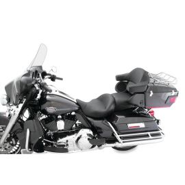 Mustang 08-21 Harley Electra Glide, Rd Glide, Rd King, Str Glide Super Touring 1PC Seat - Black buy in USA