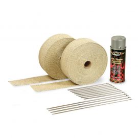 DEI Exhaust Wrap Kit - Tan Wrap & Aluminum HT Silicone Coating buy in USA