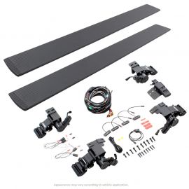 Go Rhino 19-24 Ram 1500 Quad Cab 4dr E1 Electric Running Board Kit (No Drill) - Tex. Blk buy in USA