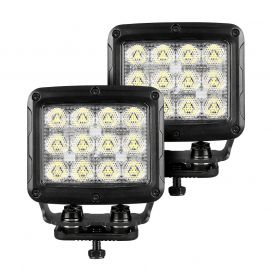 Go Rhino Xplor Bright Series Rectangle SingleLED Spot Light Kit (Surface Mount) 5in. - Blk (Pair) buy in USA