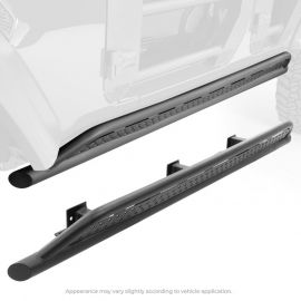 Go Rhino 21-24 Ford Bronco 4WD 4dr (Excl. Bronco Sport) Frame Mount Sliders - Tex. Blk buy in USA