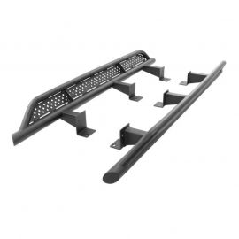 Go Rhino 20-24 Jeep Gladiator JT Xtreme Frame Mount Sliders - Tex. Blk (Drilling Req.) buy in USA