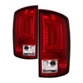 Spyder 03-06 Dodge Ram 2500/3500 V3 Light Bar LED Tail Light - Red Clear (ALT-YD-DRAM02V3-LBLED-RC) buy in USA