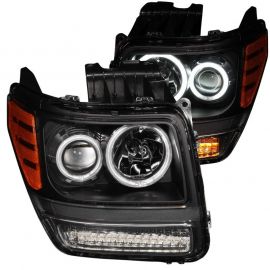 ANZO 2007-2012 Dodge Nitro Projector Headlights w/ Halo Black (CCFL) G2 buy in USA