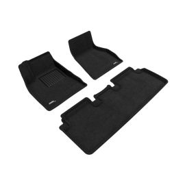 3D Maxpider 15-19 Tesla Model S Elegant 1st 2nd Row - Floor Mat Set (Black) buy in USA