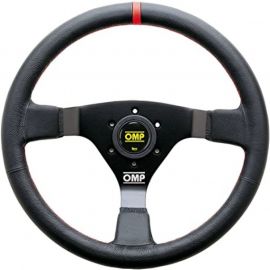 OMP WRC Steering Wheel Black/Red Leather buy in USA