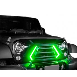 XK Glow JK Wrangler XKCHROME LED Grill Kit (Dual Mode) buy in USA