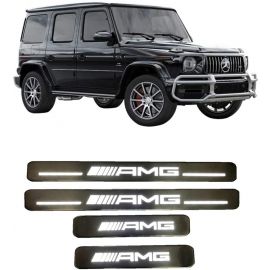 W463A W464 AMG Style G500 G63 AMG G400 G Wagon G class Mercedes-Benz 2018+ Entrance mouldings LED Illuminated Door Sills Interior Trims buy in USA