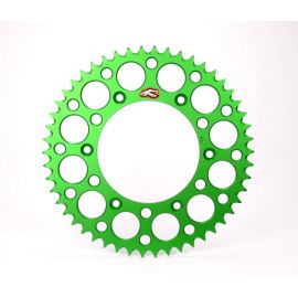 Renthal 91-09 Kawasaki KX 250/F/ 04-06 Suzuki RM-Z 250 Rear Grooved Sprocket - Green 520-48P Teeth buy in USA