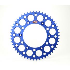 Renthal 18-23 Yamaha YX65 Rear Grooved Sprocket - Blue 420-47P Teeth buy in USA