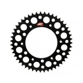 Renthal 02-22 Suzuki RM 85/ 93-18 Yamaha YZ80/YZ 85 Rear Grooved Sprocket - Black 428-47P Teeth buy in USA