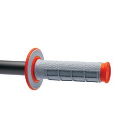 Renthal MX Dual Compound Grips 1/2 Waffle - Grey/ Orange buy in USA