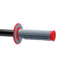 Renthal MX Dual Compound Grips 1/2 Waffle - Grey/ Red buy in USA