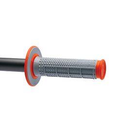 Renthal MX Dual Compound Grips Tapered 1/2 Waffle - Grey/ Orange buy in USA