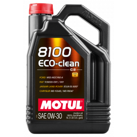 Motul 5L Synthetic Engine Oil 8100 0W30 4x5L ECO-CLEAN ACEA C2 API SM ST.JLR 03.5007 buy in USA