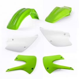 Acerbis 01-13 Kawasaki KX85/100/ 03-06 Suzuki RM100 Plastic Kit - Green/White Original 05 buy in USA