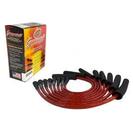 Granatelli 10-14 Ford 6.2L Perf Wire Set w/Inserts/Red Hi-Temp Jacket/Black Fire Sleeve buy in USA