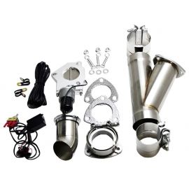 Granatelli 2.25in Stainless Steel Electronic Exhaust Cutout w/Slip Fit/Band Clamp buy in USA