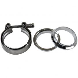 Granatelli 2.5in Mild Steel Mating Male to Female Flanges w/V-Band Clamp buy in USA