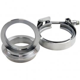 Granatelli 4.0in Mild Steel Mating Male to Female Flanges w/V-Band Clamp buy in USA