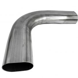 Granatelli 3in Oval Stainless Steel Horizontal 90 Deg Bend 4.5in Bend Radius Tubing buy in USA