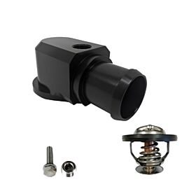 Granatelli 18-21 Jeep Trackhawk Billet Thermostat Housing w/180 Deg Thermostat - Black buy in USA