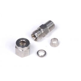 Haltech 1/4in Stainless Compression 1/8in NPT Thread Fitting Kit (Incl Nut & Ferrule) buy in USA