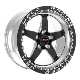 Weld S71 15x11.33 / 5x115 Conical Lug / 6.5in BS Black Wheel 3.18in ID (Medium) - Single Beadlock buy in USA