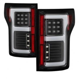 Spyder 15-18 Ford F-150 Light Bar LED Tail Lights (w/Blind Spot) - Black (ALT-YD-FF15015BS-LBLED-BK) buy in USA