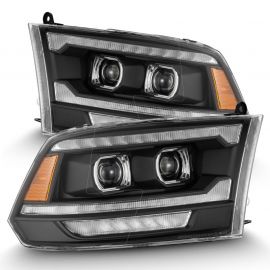 AlphaRex 09-18 Dodge Ram 2500 LUXX LED Proj Headlights Plank Style Blk w/Activ Light/Seq Signal/DRL buy in USA